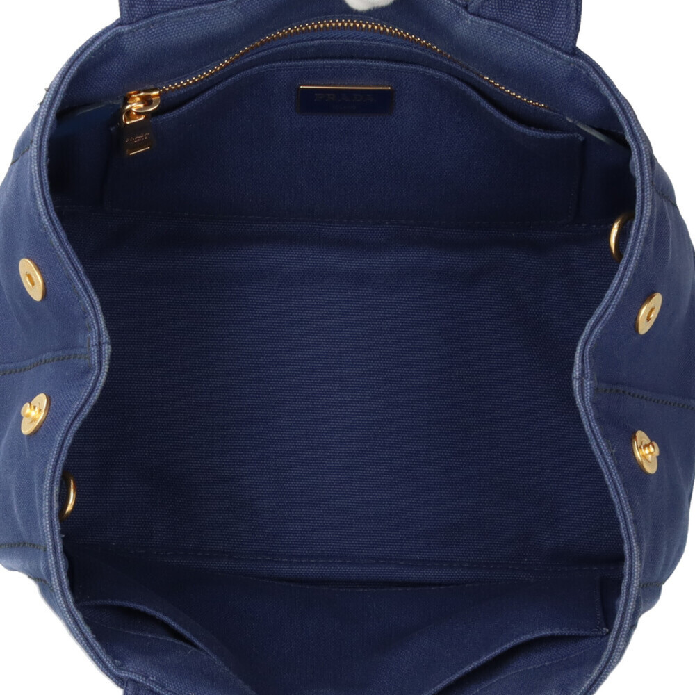 PRADA Blue Canvas Shoulder Bag - Picture 6 of 16
